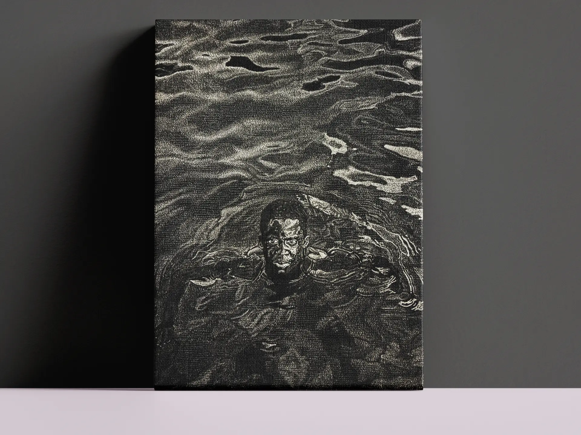 Jab Jab — scratchboard artwork by Aaron Stan